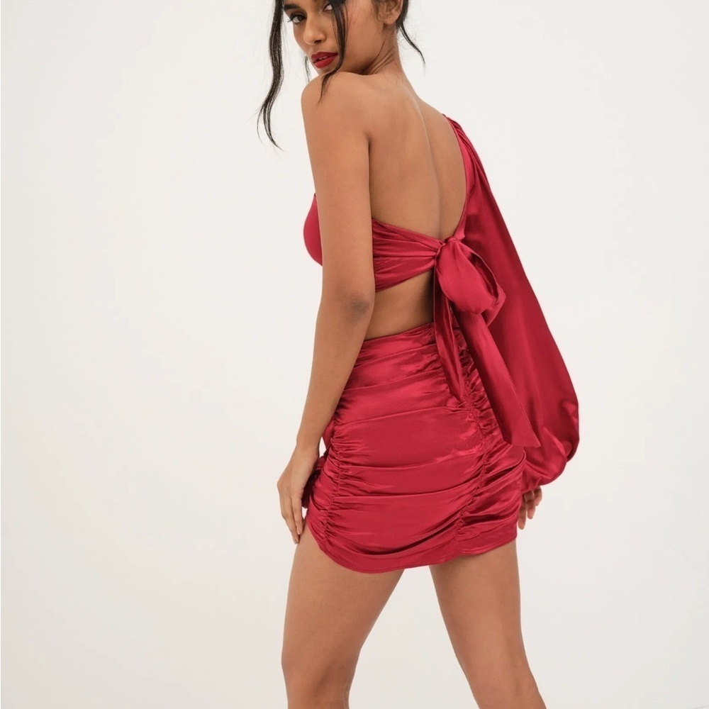For Love And Lemons Scarlet Red Dress - Picture 2 of 8